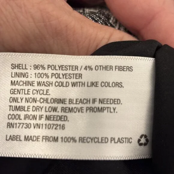 Isani For Target Black & Silver Feminine Retro Style Houndstooth Sleeveless - Picture 14 of 15